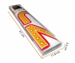 Muurstickers Glow In The Dark Bistro Letters (2 Vellen) -RAM Winkel 1670286234