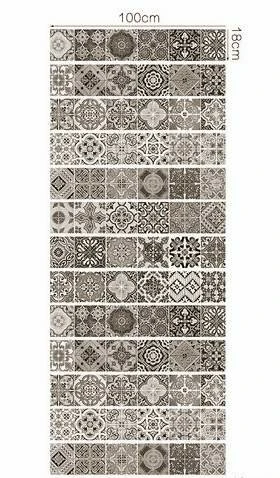 Trapstickers Barok Tegeltjes Arabisch (13 Stroken) 4 Trapstickers Barok Tegeltjes Arabisch (13 Stroken) - Afbeelding 2