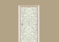Deursticker Barok Wit Grijs 85x215cm (BxL)