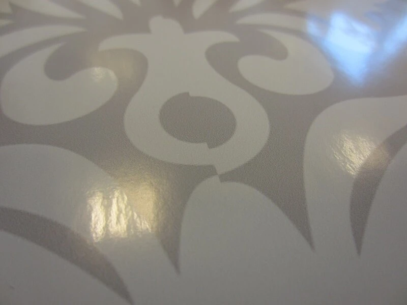 Deursticker Barok Wit Grijs 85x215cm (BxL) 4 Deursticker Barok Wit Grijs 85x215cm (BxL) - Afbeelding 2