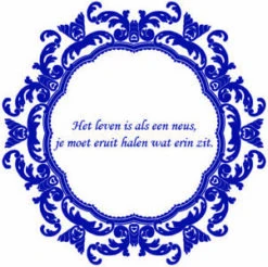 Tegelstickers Brocant Met Spreuk (set Van 5) -RAM Winkel 1868219520