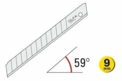 Afbreekmesjes Van OLFA (9mm) 10 Strips