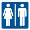 Pictogram Sticker Dames En Heren Toilet (10x10cm) 2 Pictogram Sticker Dames En Heren Toilet (10x10cm) -RAM Winkel 1943642136