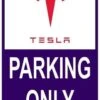 Sticker Parking Only Tesla -RAM Winkel 1943749788 1