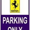 Sticker Parking Only Ferrari -RAM Winkel 1943750205 1