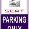Sticker Parking Only Seat
