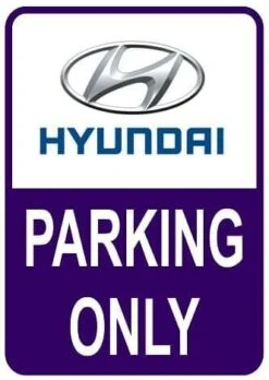 Sticker Parking Only Hyundai