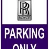 Sticker Parking Only Rolls Royce -RAM Winkel 1943762982 1