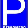 XL Sticker Parkeerplaats Bewoners -RAM Winkel 1943912844