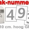 Huisnummer / Container Stickers Grijs 10CM -RAM Winkel 1944016356