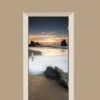 Deursticker Zonsondergang Op Het Strand -RAM Winkel 1944288795