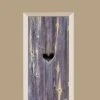 Deursticker Houten Deur Met Hart Lavendel -RAM Winkel 1944297132