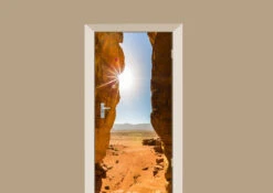 Deursticker Woestijn