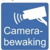 Pictogram Sticker Camera Bewaking (10x10cm) -RAM Winkel 1944647889