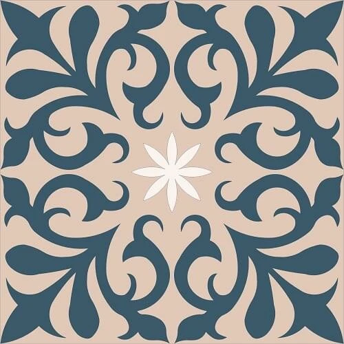 Tegelstickers Arabische Tegels Aleppo C1 3 Tegelstickers Arabische Tegels Aleppo C1