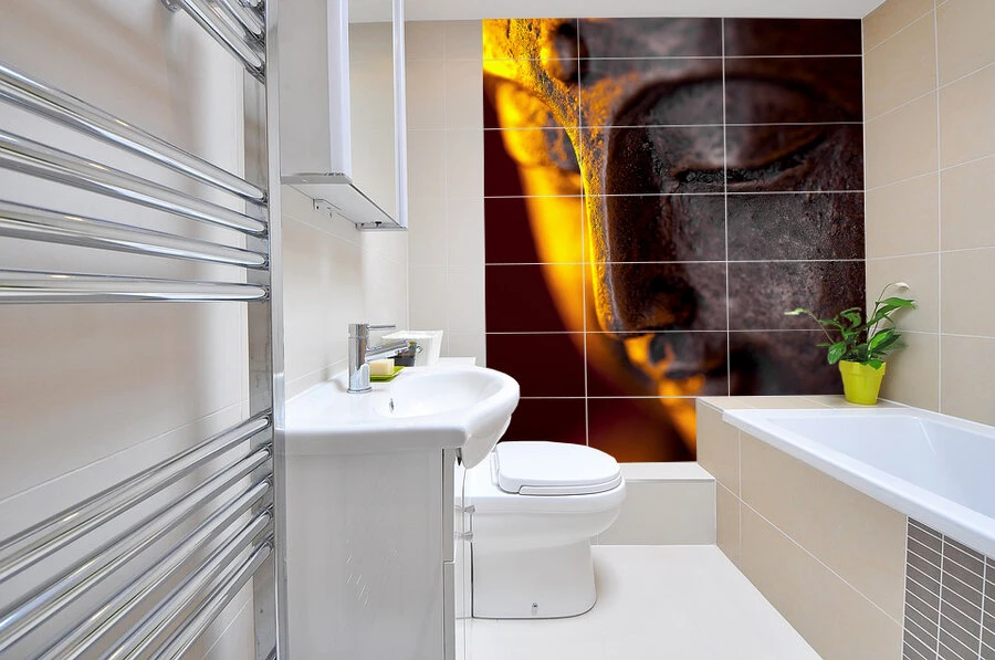 Foto Tegelsticker 15x15 'Boeddha Sfeer' 105x90 Cm Hxb 4 Foto Tegelsticker 15x15 'Boeddha Sfeer' 105x90 Cm Hxb - Afbeelding 2