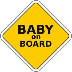 XL Autosticker Baby On Board (21x21cm)
