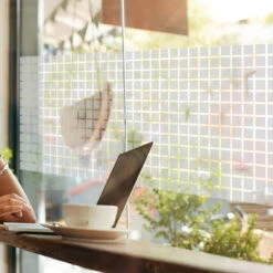 Raamfolie Beton Wit Voor HR++ Glas (90cm) -RAM Winkel 1968886290 1