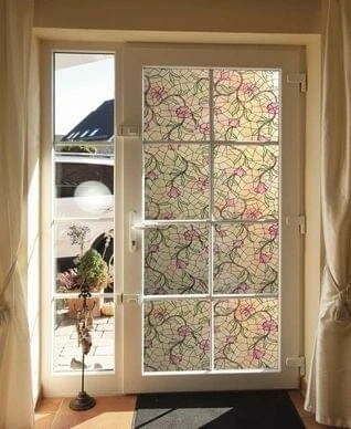 Raamfolie Bloem (90cm) 4 Raamfolie Bloem (90cm) - Afbeelding 2