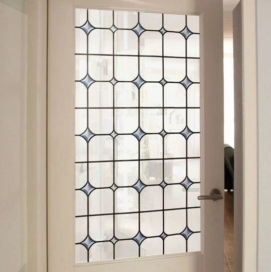 Raamfolie Glas In Lood Wit (45cm) 3 Raamfolie Glas In Lood Wit (45cm)