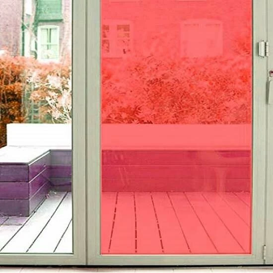 Aslan Raamfolie Transparant Rood RAL 3020 (125cm) 3 Aslan Raamfolie Transparant Rood RAL 3020 (125cm)