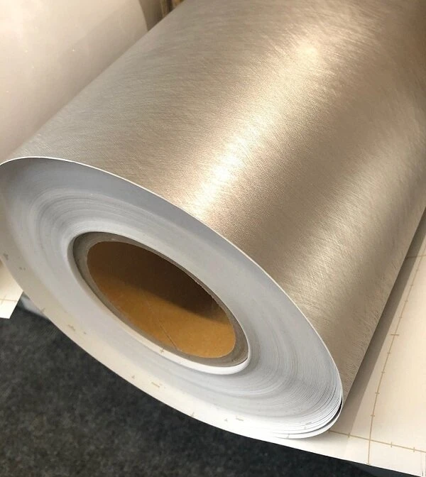 Plakfolie Shimmering Silver Mat (122cm Breed) 4 Plakfolie Shimmering Silver Mat (122cm Breed) - Afbeelding 2