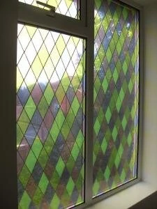 Raamfolie Diamant Glas In Lood Voor HR++ Glas (61cm) 5 Raamfolie Diamant Glas In Lood Voor HR++ Glas (61cm) - Afbeelding 3