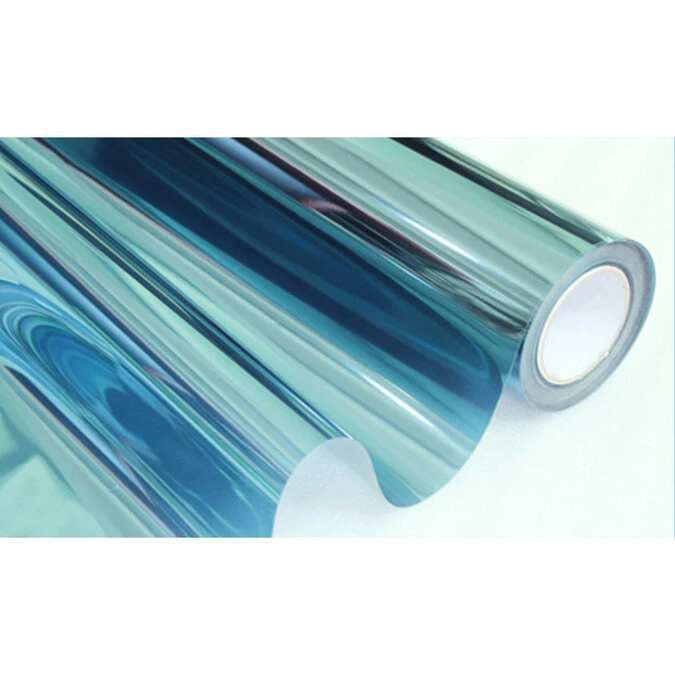 Statisch Zonwerend Raamfolie Anti-inkijk Blauw (90cm) 3 Statisch Zonwerend Raamfolie Anti-inkijk Blauw (90cm)