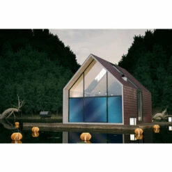 Statisch Zonwerend Raamfolie Anti-inkijk Blauw (90cm) -RAM Winkel 1979170236