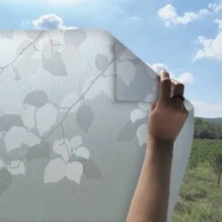 Statisch Raamfolie Bladeren 46cm (geschikt Voor Dubbel, HR+ En HR++ Glas)