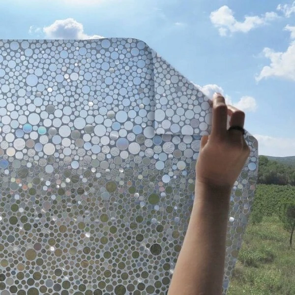 Statisch Raamfolie Rondjes 46cm (geschikt Voor Dubbel, HR+ En HR++ Glas) 3 Statisch Raamfolie Rondjes 46cm (geschikt Voor Dubbel, HR+ En HR++ Glas)