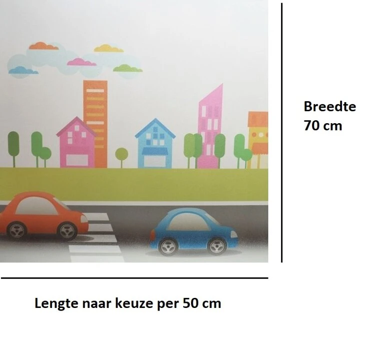 Statisch Raamfolie Autootjes (70cm) 4 Statisch Raamfolie Autootjes (70cm) - Afbeelding 2