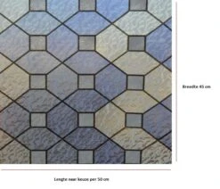 Statisch Raamfolie Glas In Lood Paars/blauw/fluoriet (45cm) 5 Statisch Raamfolie Glas In Lood Paars/blauw/fluoriet (45cm) -RAM Winkel 1979170923 1