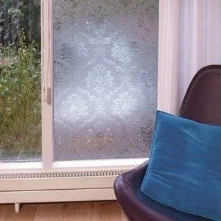 Statisch Raamfolie Barok Bloem (45cm) 4 Statisch Raamfolie Barok Bloem (45cm) - Afbeelding 2