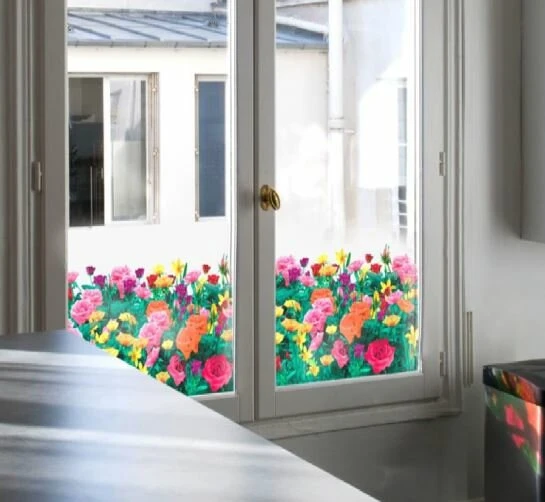 Raamfolie Roos Voor HR++ Glas (61cm) 3 Raamfolie Roos Voor HR++ Glas (61cm)